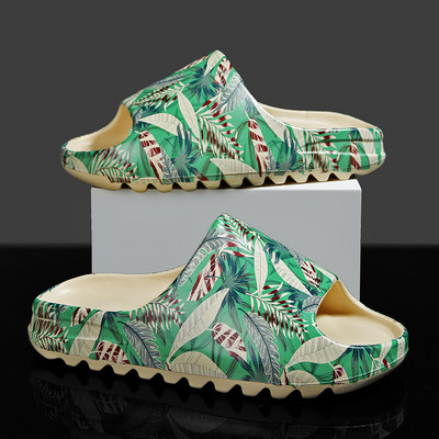 Prinditud Unisex sussid Vabaaja hingavad rannajalatsid Libisemisvastased jalanõud Veekindlad Sandaalid Slaidid Kodus ja õues Pehmed sussid