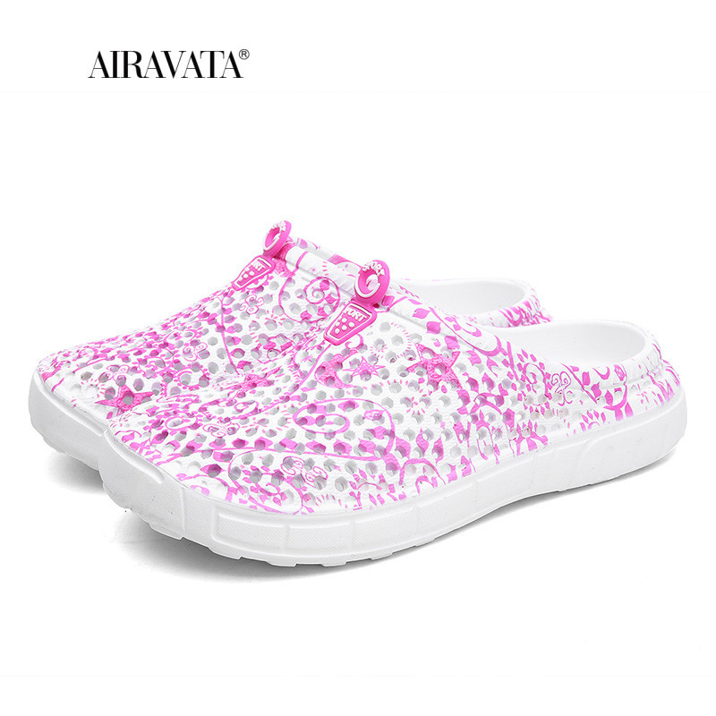 Női alkalmi klumpák Légáteresztő Strandszandálok Valentin papucsok Nyári Slip On Női Flip Flop Cipők Otthoni Cipők Unisex számára