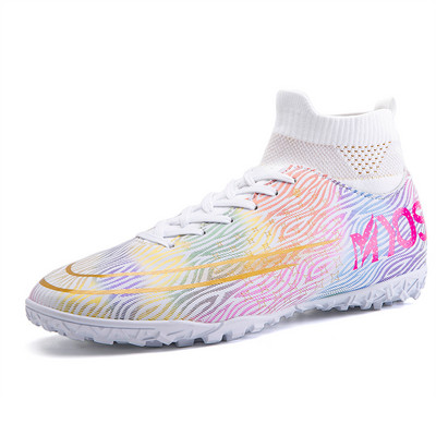 SENAGE Kvaliteetsed meeste jalgpallijalatsid TF/FG Kõrge pahkluu kõrgusega hingavad jalgpallijalatsid Professionaalsed välitingimustes kasutatavad jalgpallisaapad