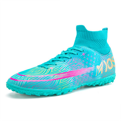 SENAGE Kvaliteetsed meeste jalgpallijalatsid TF/FG Kõrge pahkluu kõrgusega hingavad jalgpallijalatsid Professionaalsed välitingimustes kasutatavad jalgpallisaapad