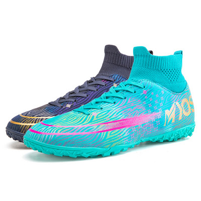 SENAGE Kvaliteetsed meeste jalgpallijalatsid TF/FG Kõrge pahkluu kõrgusega hingavad jalgpallijalatsid Professionaalsed välitingimustes kasutatavad jalgpallisaapad