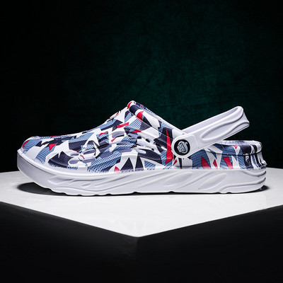 Eredeti férfi szandálok könnyű alkalmi cipők EVA puha talpú lyukas cipők plusz 49 klumpa kültéri strand papucs kerti cipő