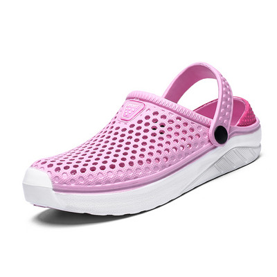 Unisex Fashion paplūdimio sandalai Lengvi EVA batai su skylutėmis, stori šlepetės, vandeniui atsparūs neslystantys sandalai, šlepetės moterims, vyrams