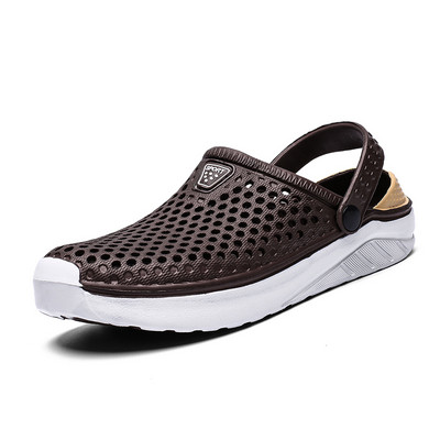 Unisex Fashion paplūdimio sandalai Lengvi EVA batai su skylutėmis, stori šlepetės, vandeniui atsparūs neslystantys sandalai, šlepetės moterims, vyrams