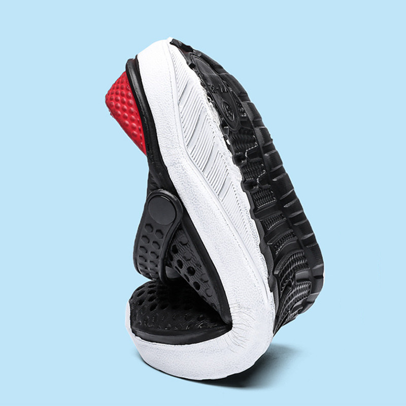 Unisex Fashion paplūdimio sandalai Lengvi EVA batai su skylutėmis, stori šlepetės, vandeniui atsparūs neslystantys sandalai, šlepetės moterims, vyrams