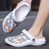 Originalne ljetne muške sandale Lagane EVA ležerne klompe Muške vrtne cipele 2023 Nove cipele za plažu na otvorenom Muške ravne papuče