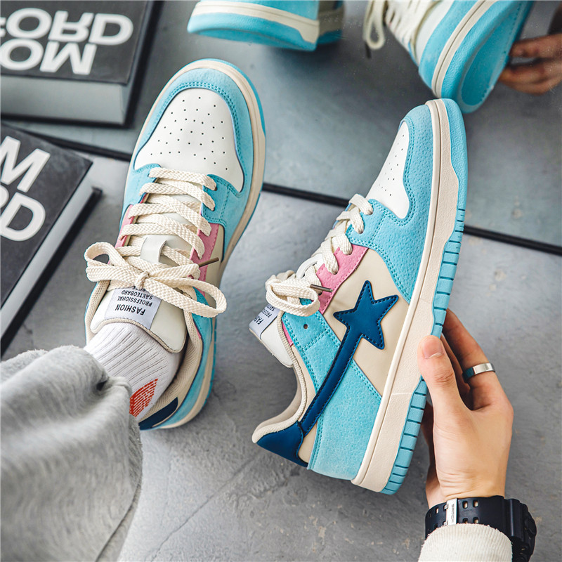 Nyári őszi trend Színek Korcsolyacipők Márka Cipők Férfi Női Dizájner cipők Gördeszka Mélyen dekoltált lapos Stars Cipők Férfi Cipők