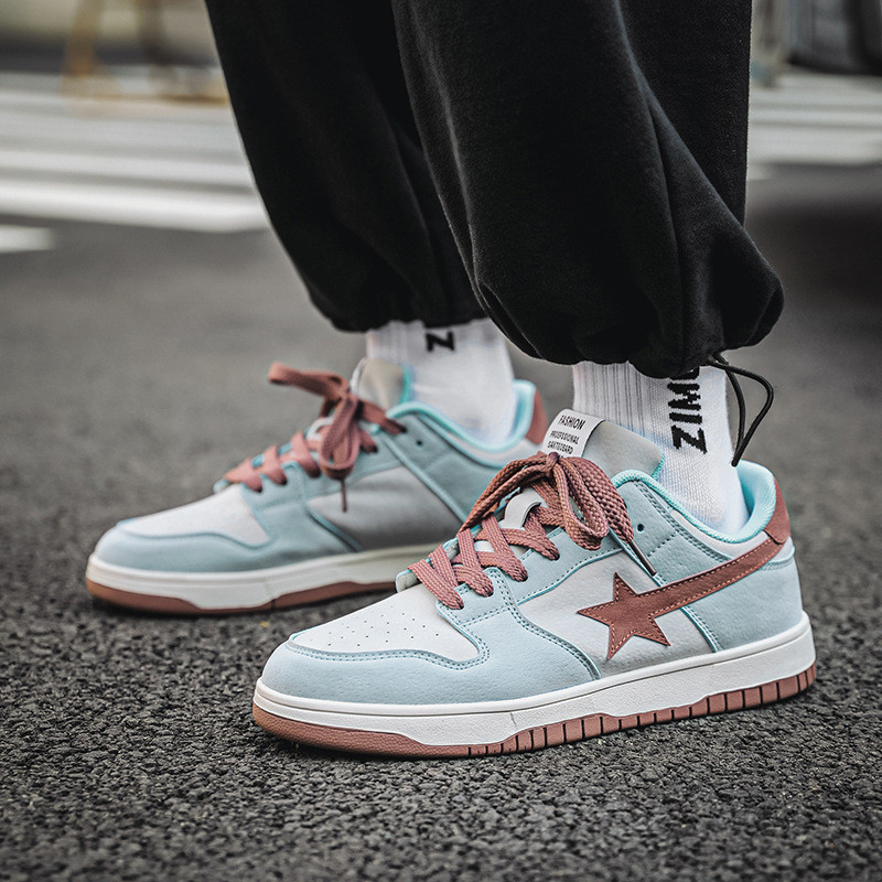 Nyári őszi trend Színek Korcsolyacipők Márka Cipők Férfi Női Dizájner cipők Gördeszka Mélyen dekoltált lapos Stars Cipők Férfi Cipők