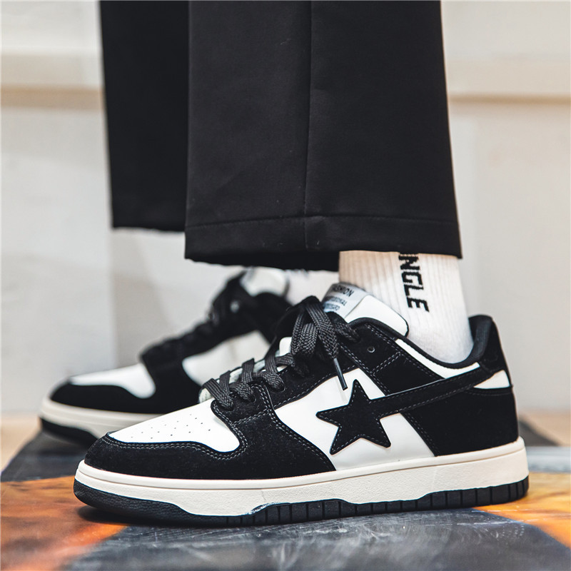 Nyári őszi trend Színek Korcsolyacipők Márka Cipők Férfi Női Dizájner cipők Gördeszka Mélyen dekoltált lapos Stars Cipők Férfi Cipők