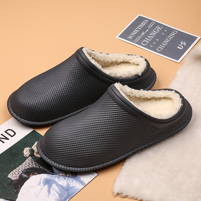 Zimske papuče Ženske muške sandale 2022 Ležerne vodootporne pamučne cipele Mekano dno Topli tobogani EVA protuklizne plišane kućne papuče
