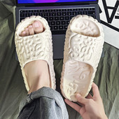 2023. gada vasaras vīriešu čības biezas platformas vannas istabai mājas čības vīriešiem mīksta zole EVA iekštelpu slidkalniņi Vīriešu sandales Neslīdošas čības