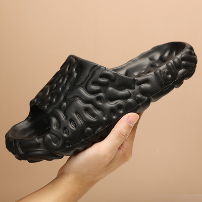 2023. gada vasaras vīriešu čības biezas platformas vannas istabai mājas čības vīriešiem mīksta zole EVA iekštelpu slidkalniņi Vīriešu sandales Neslīdošas čības