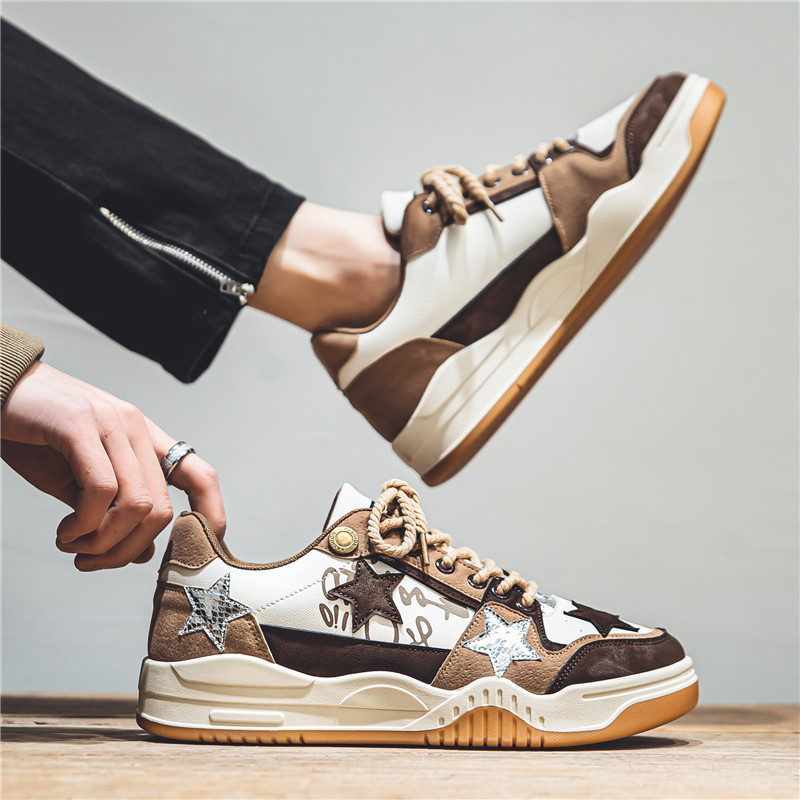 Top Férfi Alkalmi Cipők Divat Luxus Designer Fekete kültéri sport gördeszkacipők Férfi fehér edzőcipők Plate-forme tornacipők