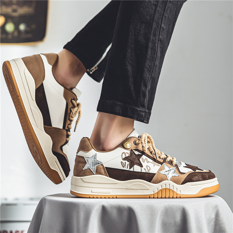 Top Férfi Alkalmi Cipők Divat Luxus Designer Fekete kültéri sport gördeszkacipők Férfi fehér edzőcipők Plate-forme tornacipők