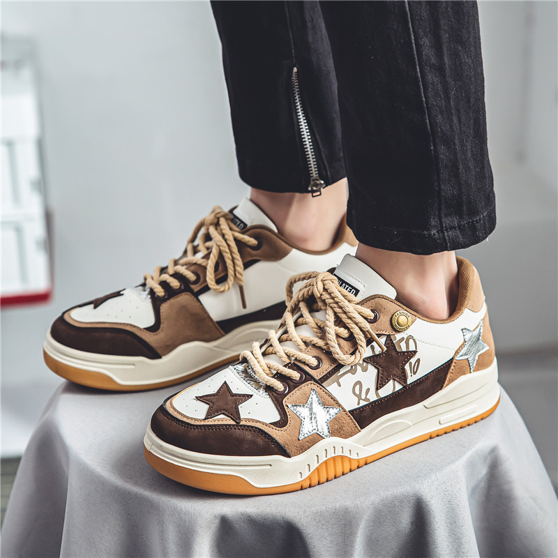 Top Férfi Alkalmi Cipők Divat Luxus Designer Fekete kültéri sport gördeszkacipők Férfi fehér edzőcipők Plate-forme tornacipők