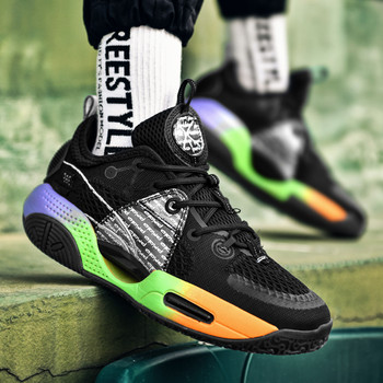 Мъжки спортни обувки четири сезона спортни баскетболни обувки за свободното време на открито Мъжки високи дишащи оригинални спортни обувки