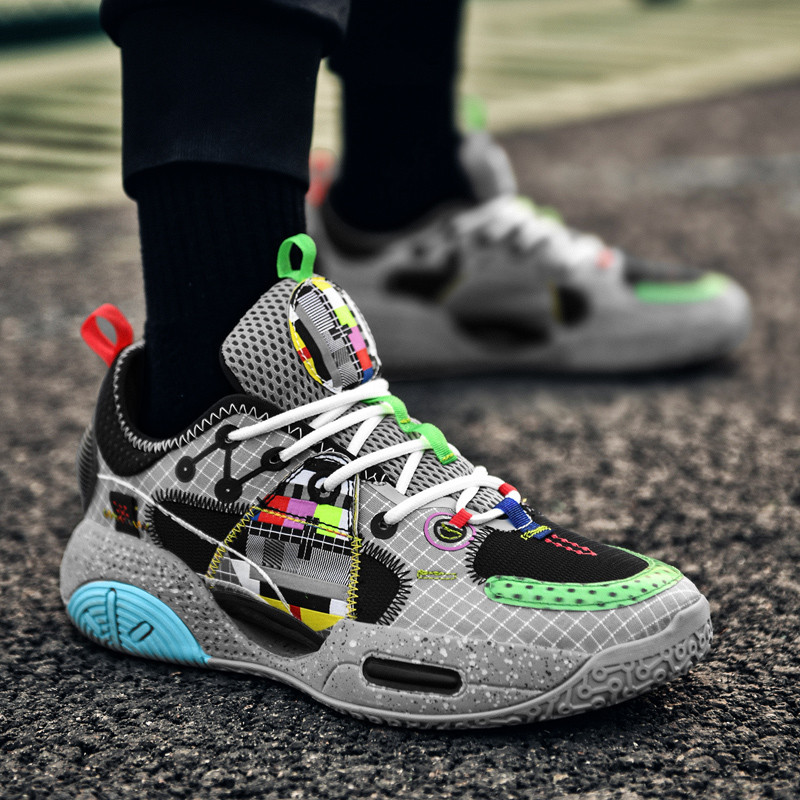 Meeste spordijalatsid neli hooaega õues vaba aja spordijalatsid korvpallijalatsid meeste kõrged hingavad jooksu originaalspordijalatsid