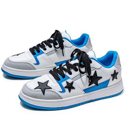 Κορυφαία ανδρικά καθημερινά παπούτσια μόδας Πολυτελής σχεδιαστής Μαύρα αθλητικά παπούτσια για σκέιτμπορντ για εξωτερικούς χώρους Ανδρικά λευκά αθλητικά αθλητικά παπούτσια σε πιατέλα