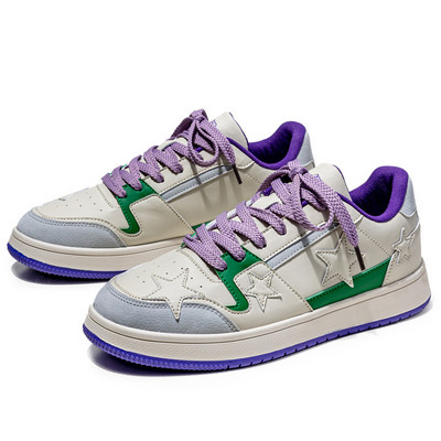 Κορυφαία ανδρικά καθημερινά παπούτσια μόδας Πολυτελής σχεδιαστής Μαύρα αθλητικά παπούτσια για σκέιτμπορντ για εξωτερικούς χώρους Ανδρικά λευκά αθλητικά αθλητικά παπούτσια σε πιατέλα