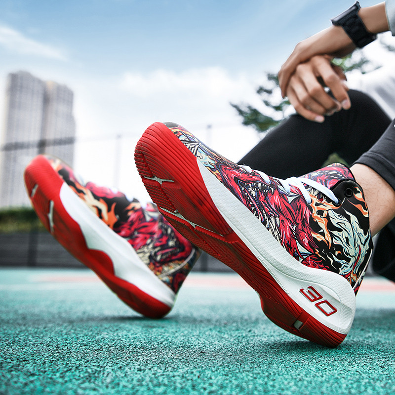 Augstākās klases vīriešu basketbola apavi Platforma Sieviešu sporta apavi Modes apdrukātas basketbola kedas Superstar Unisex Basket Shoes