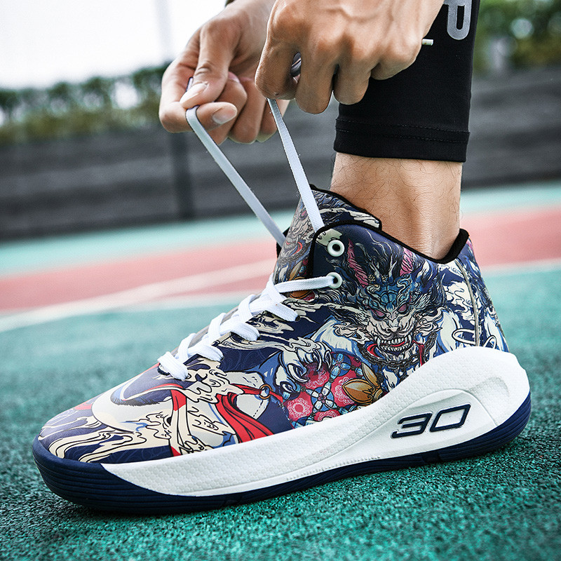 Augstākās klases vīriešu basketbola apavi Platforma Sieviešu sporta apavi Modes apdrukātas basketbola kedas Superstar Unisex Basket Shoes