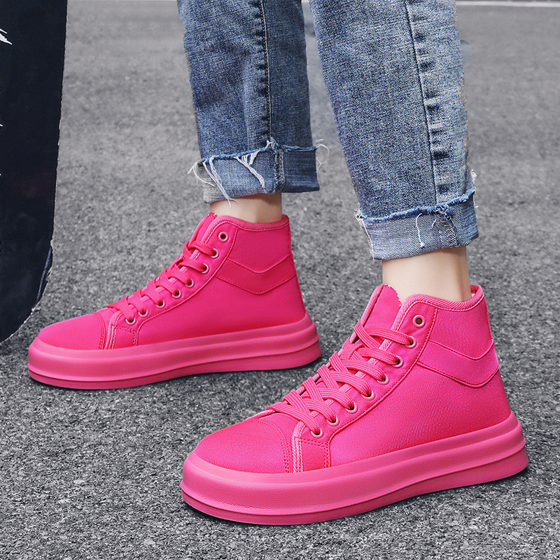 Izmērs 36-46 Fashion Green vīriešu skeitborda apavi Audekla augstas augšdaļas sporta apavi vīriešiem, vieglas, elpojošas, lielas sporta čības vīriešiem