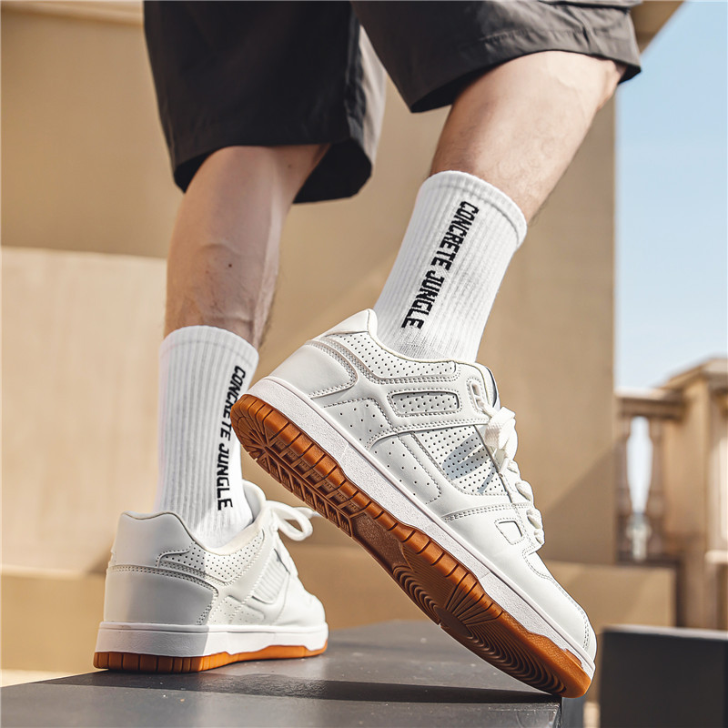 Топ мъжки ежедневни обувки Модни луксозни дизайнерски черни обувки за скейтборд на открито Мъжки бели маратонки Plate-forme маратонки