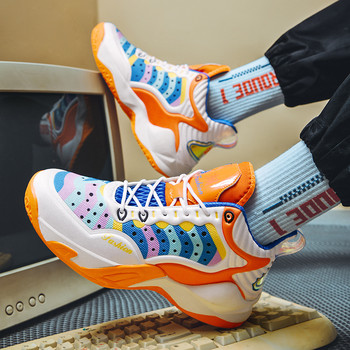 Камуфлажни баскетболни маратонки Мъжки Дамски тренировъчни дишащи модни цветни високи обувки Спортни неплъзгащи се Zapatillas de Hombre