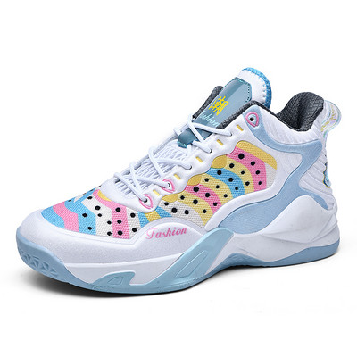 Kamuflāžas Basketbola kedas Vīriešu Sievietēm Treniņš Elpojošs Mode Krāsaini Augstas Apavi Sports Neslīdoši Zapatillas de Hombre