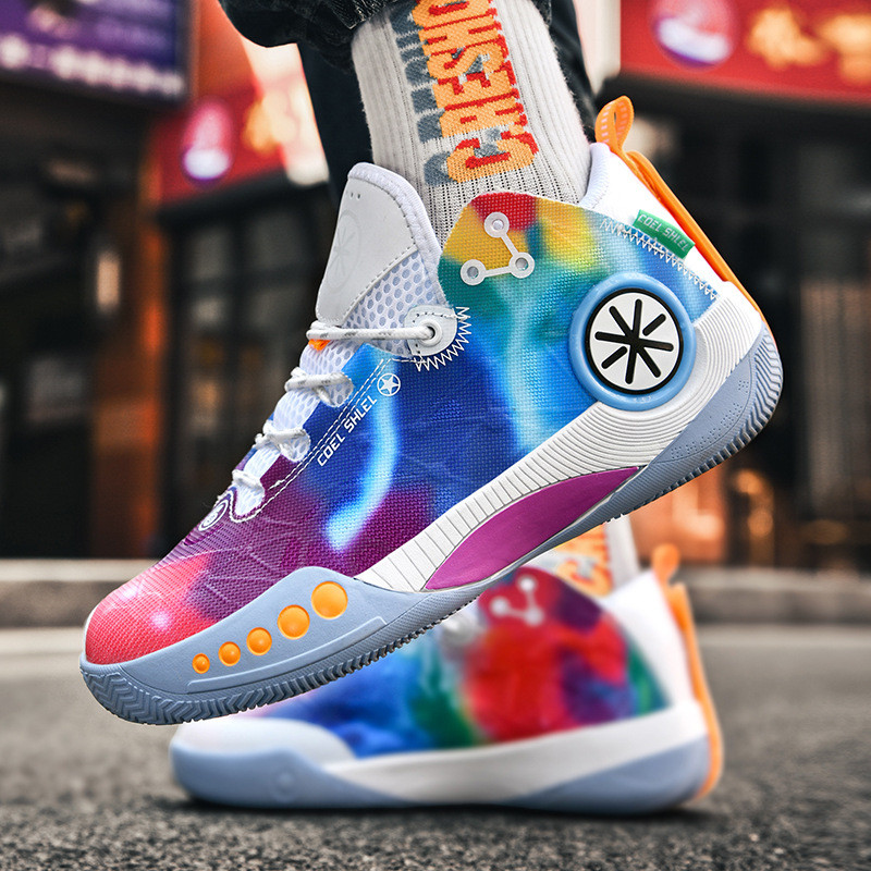 Divat színes férfi tornacipők kosárlabdacipők Utcai sportedzés férfi kosárlabda tornacipők légáteresztő férfi sportcipők