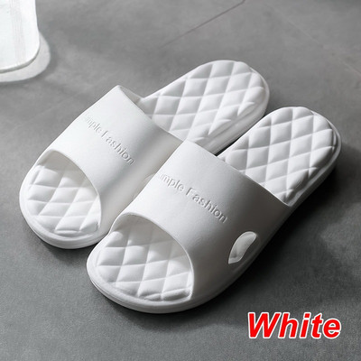 Vasaras pludmales Eva mīkstas zoles bīdāmās sandales Jaunas biezākas iekštelpu čības Vīriešu sieviešu pretslīdes sandales Vannai vannas istabas platformas apavi