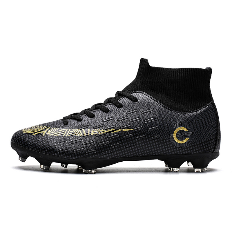 Pieaugušajiem profesionālie FG/TF futbola apavi Neslīdoši, gari ar tapas futbola zābaki Jauniem bērniem ar augstu potīti, zāliena futbola kedas