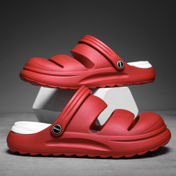 Външни сандали с дебела подметка Мъжки дишащи летни чехли Плажни сандали против хлъзгане Дамски леки обувки за разходка за сърф