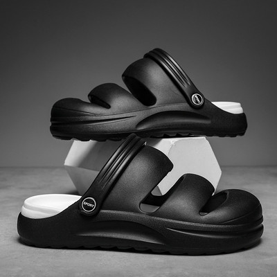 Vastag talpú kültéri szandálok férfi légáteresztő nyári papucsok csúszásgátló strandszandálok női könnyű gázlócipők szörfözéshez