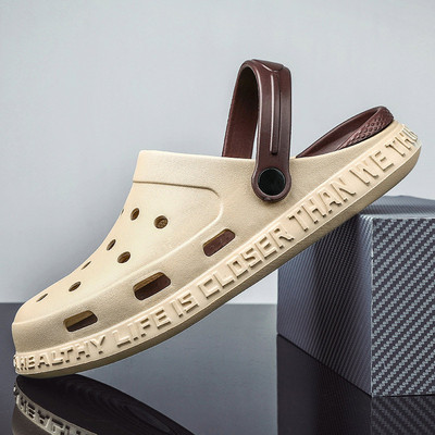 Állítható sarokpántos szandál férfi puha nyári kültéri papucs női légáteresztő strandpapucs csúszásgátló sétacipő zuhanyozáshoz