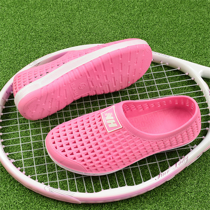 Mīkstas āra sandales Vīriešu ātri žūstošas pludmales apavi vasarā elpojoši dārza koka tupeles sievietēm pretslīdēšanas gumijas āra sporta čības