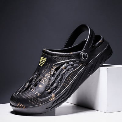 Állítható pántos szandálok férfi nyári légáteresztő papucsok Női csúszásgátló kültéri szandálok gumi Aqua strandpapucsok nyaraláshoz