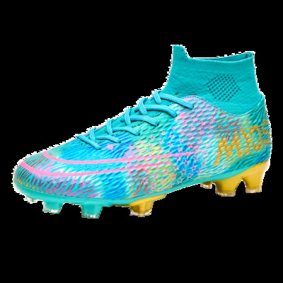 Vyriški aukštakulniai futbolo bateliai, neslystantys smūgius sugeriantys treniruotės Futsal batai Vaikiški futbolo bateliai lauko stovyklai