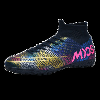 Vyriški aukštakulniai futbolo bateliai, neslystantys smūgius sugeriantys treniruotės Futsal batai Vaikiški futbolo bateliai lauko stovyklai