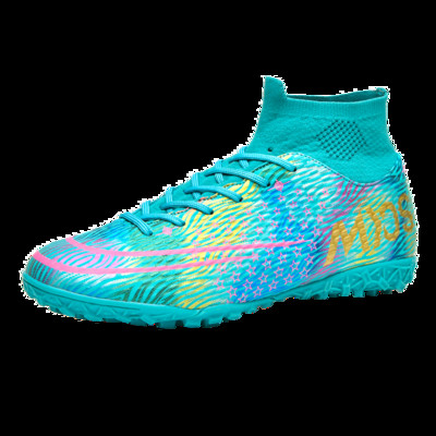 Vyriški aukštakulniai futbolo bateliai, neslystantys smūgius sugeriantys treniruotės Futsal batai Vaikiški futbolo bateliai lauko stovyklai