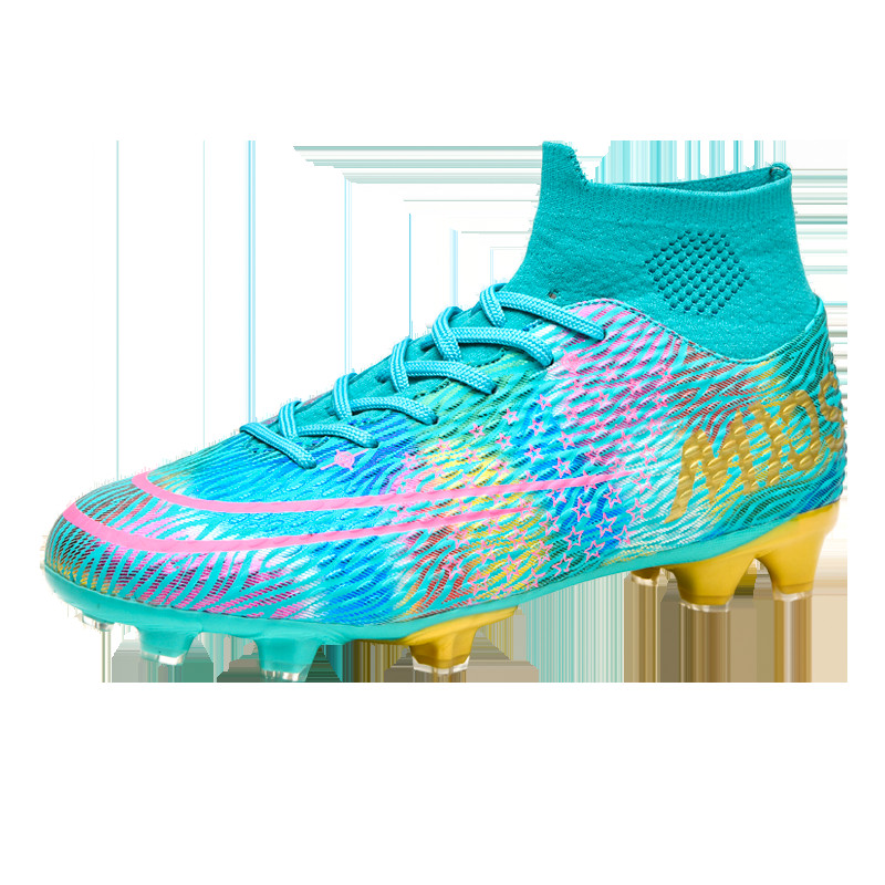 Vyriški aukštakulniai futbolo bateliai, neslystantys smūgius sugeriantys treniruotės Futsal batai Vaikiški futbolo bateliai lauko stovyklai