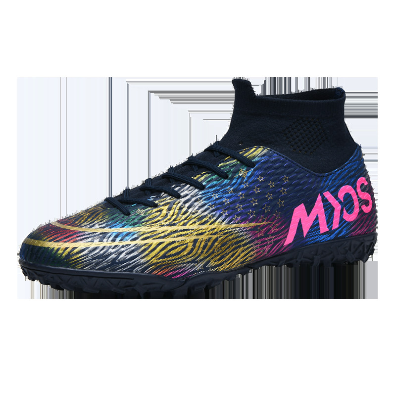 Vyriški aukštakulniai futbolo bateliai, neslystantys smūgius sugeriantys treniruotės Futsal batai Vaikiški futbolo bateliai lauko stovyklai