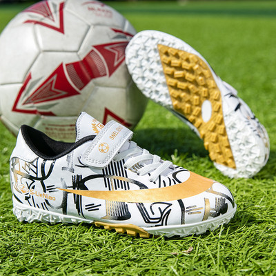 Futballbakancsok Gyepfutball-kapcsok Kültéri csúszásmentes focicipő fiúknak Professzionális füves edzés Sportcipők