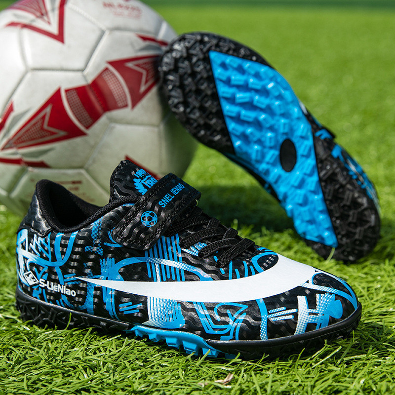 Futballbakancsok Gyepfutball-kapcsok Kültéri csúszásmentes focicipő fiúknak Professzionális füves edzés Sportcipők