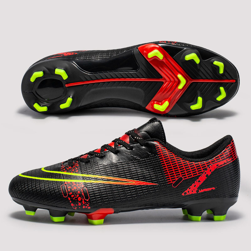 Vīriešu futbola zābaki, gari tapas, šņorīti AG āra zāliena futbola treniņš, sporta apavi Sieviešu bērnu futbola apavi 34-45 izmērs