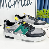 Férfi divatos sportcipők új gördeszkacipők, fűzős, légáteresztő, alacsony járócipők, alkalmi, vulkanizált, tervezői cipők férfiaknak