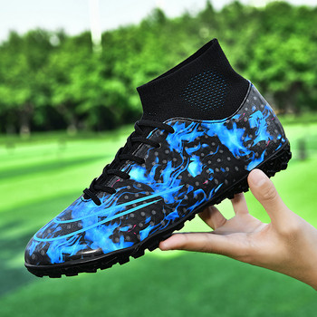 Ρονάλντο νέα παπούτσια ποδοσφαίρου Ανδρικά παπούτσια ποδοσφαίρου ψηλά στον αστράγαλο TF/FG αδιάβροχα παπούτσια ποδοσφαίρου Ποδοσφαιρικά παπούτσια ποδοσφαίρου προπόνησης γρασίδι