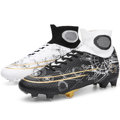 Unisex Ανδρικά παιδικά παπούτσια ποδοσφαίρου σίτες Προπόνηση για εξωτερικούς χώρους Κάλτσες Μπότες Αθλητικά Παπούτσια Παπούτσια που αναπνέουν Μακριά Αιχμές Παπούτσια ποδοσφαίρου Turf Futsal 34-46