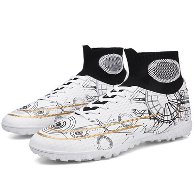 Unisex Vyriški, vaikiški futbolo bateliai, apkabos, lauko treniruotės, kojinės, sportbačiai, kvėpuojantys, ilgas spygliais, futbolo bateliai, turf futsal 34-46