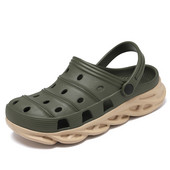 Könnyű strandszandálok férfi légáteresztő nyári papucsok férfi kültéri sportszandál csúszásgátló puha sétacipők vízi zuhanyhoz